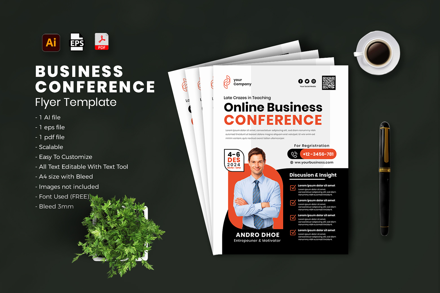 Business Conference flyer Template vol-02