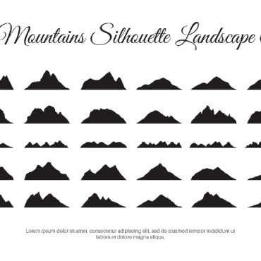 Mountain Silhouette Illustrations Templates 232890