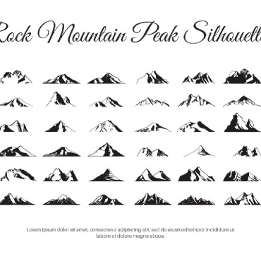 Mountain Silhouette Illustrations Templates 232892