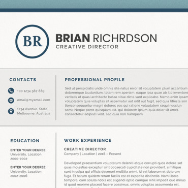 Page A4 Resume Templates 232955