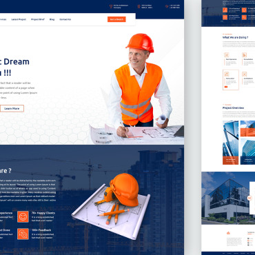 Building Company Landing Page Templates 232966