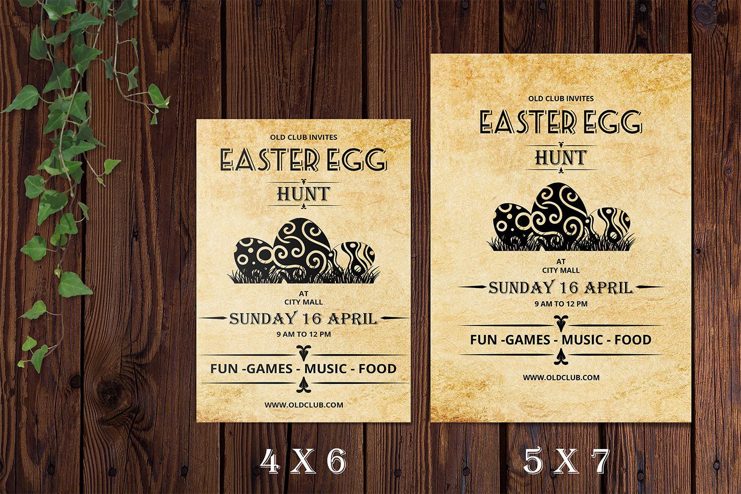 Retro Easter Invitation Flyer