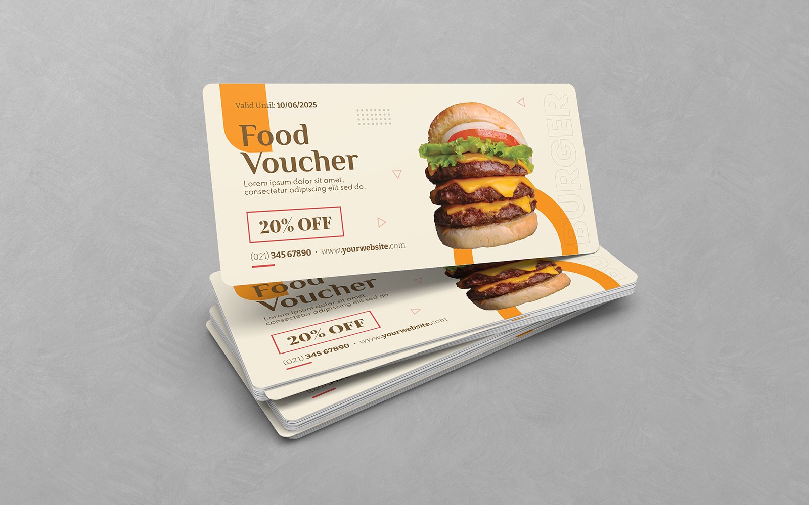 Minimalist Food Gift Voucher