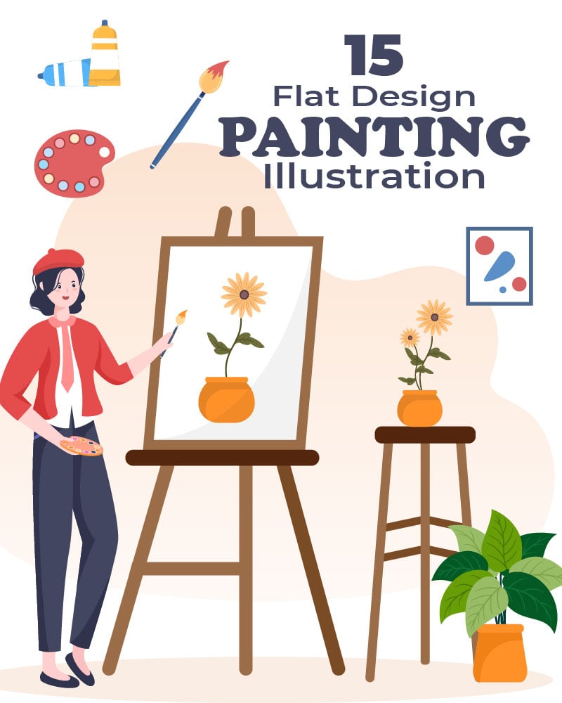 15 Painting Flat Illustration