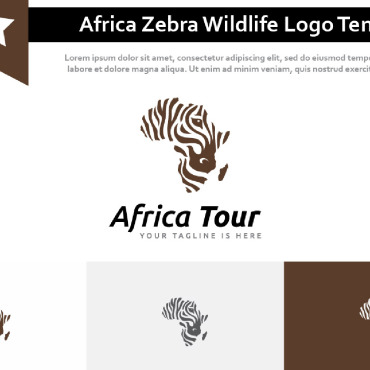 Zebra Silhouette Logo Templates 233109