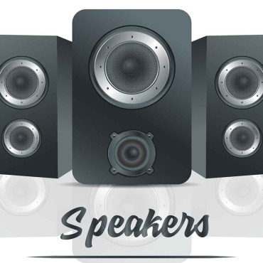 Speaker Box Illustrations Templates 233500
