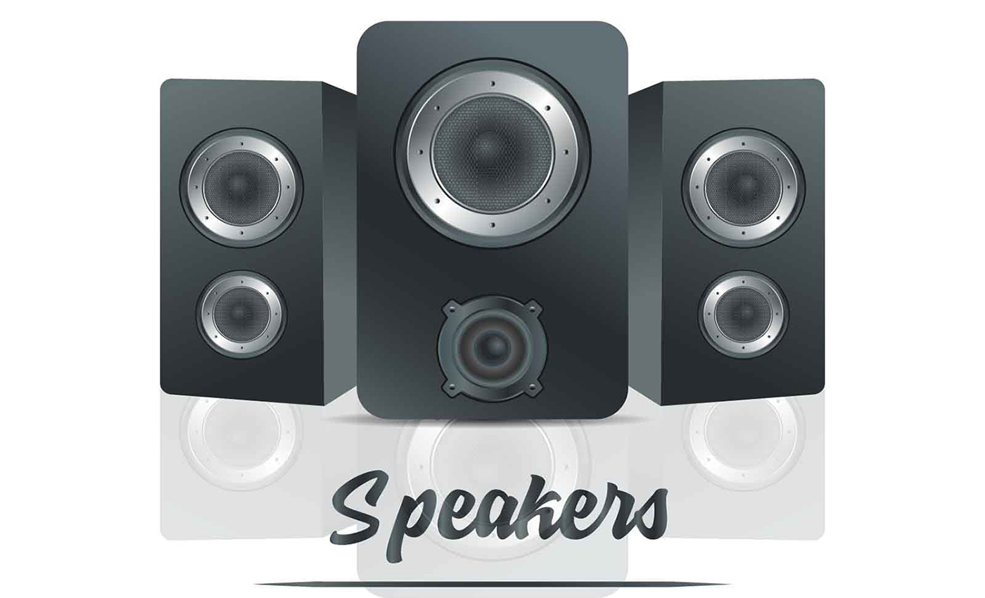 Sound Box With Speaker Vector