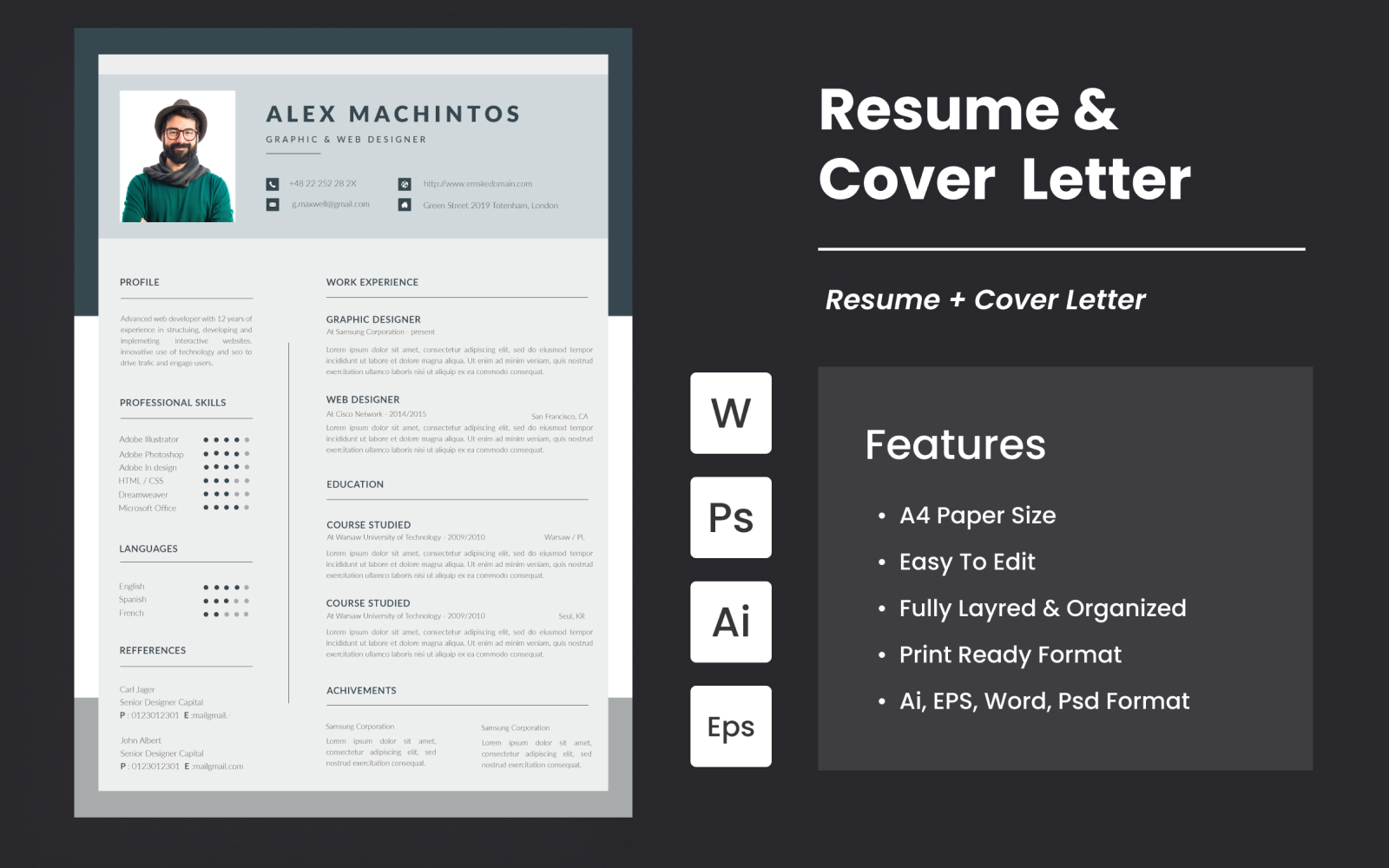 Smart Professional Resume And Cover Letter