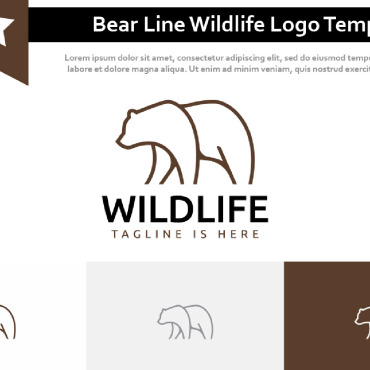 Line Silhouette Logo Templates 233542