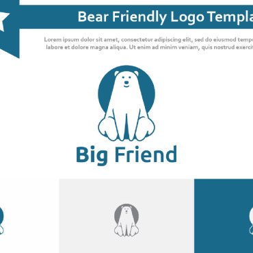 Friend Bear Logo Templates 233545