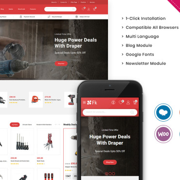 Tools Store WooCommerce Themes 233698