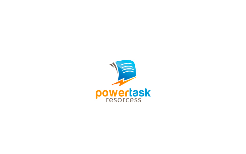 Task Power Logo Design Template
