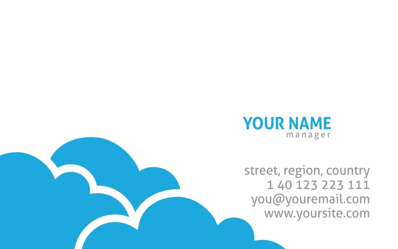 Cloud Stationary Business Card