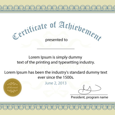 Attainment Award Certificate Templates 233799