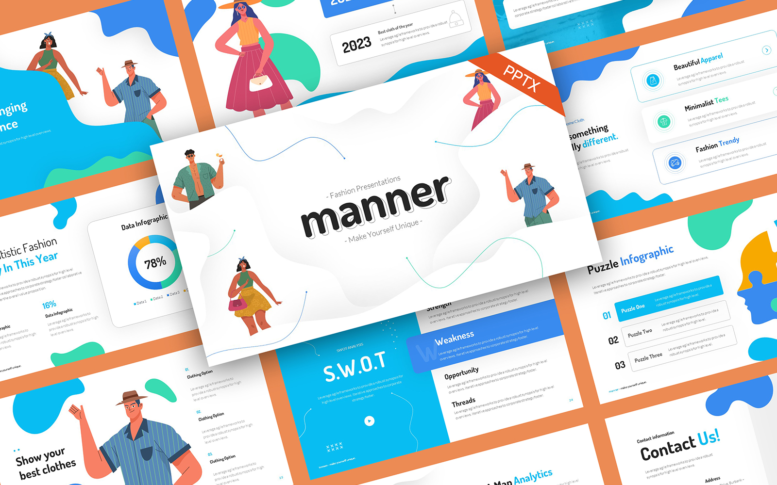 Manner Fashion PowerPoint Template