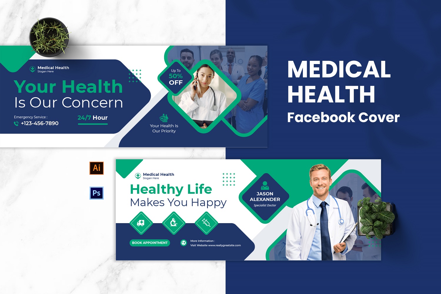 Medical Health Facebook Cover