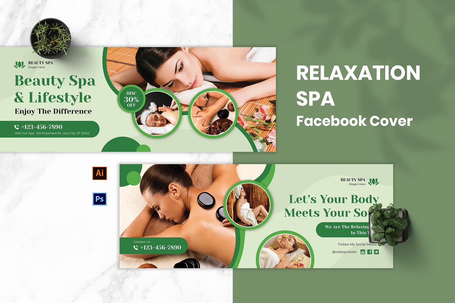 Relaxation Spa Facebook Cover