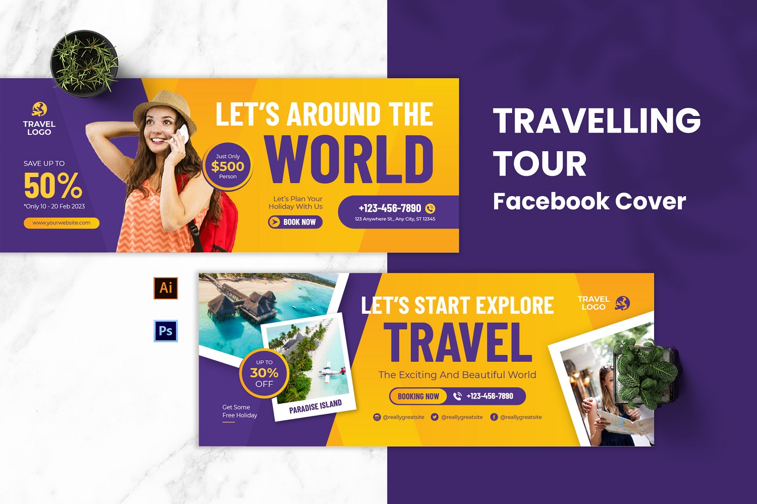 Traveling Tour Facebook Cover