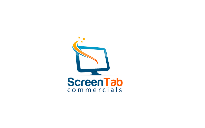 Modern And Clean Computer Screen Logo