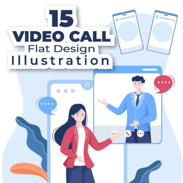 Call Video Illustrations Templates 234040