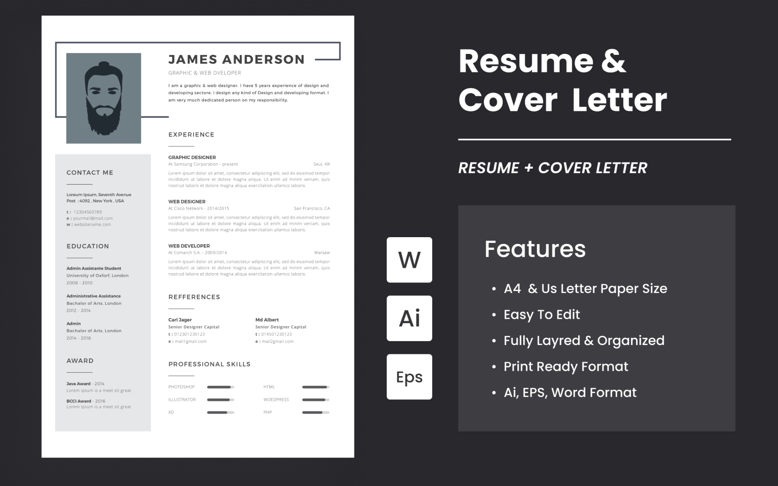 Latest Resume And Cover Letter Template