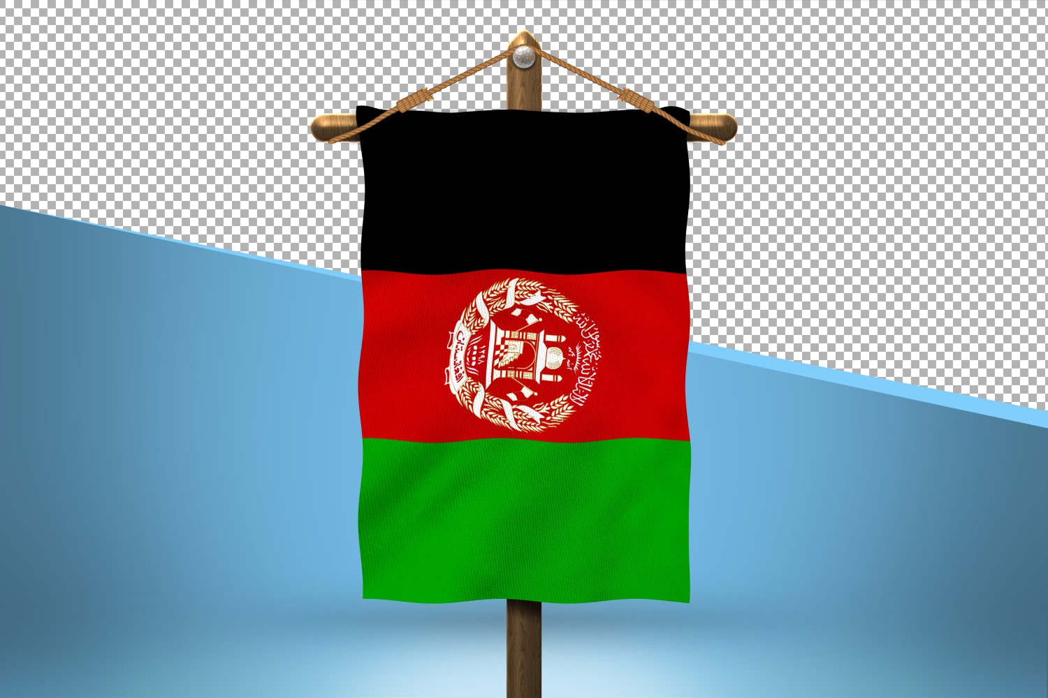 Afghanistan Hang Flag Design Background