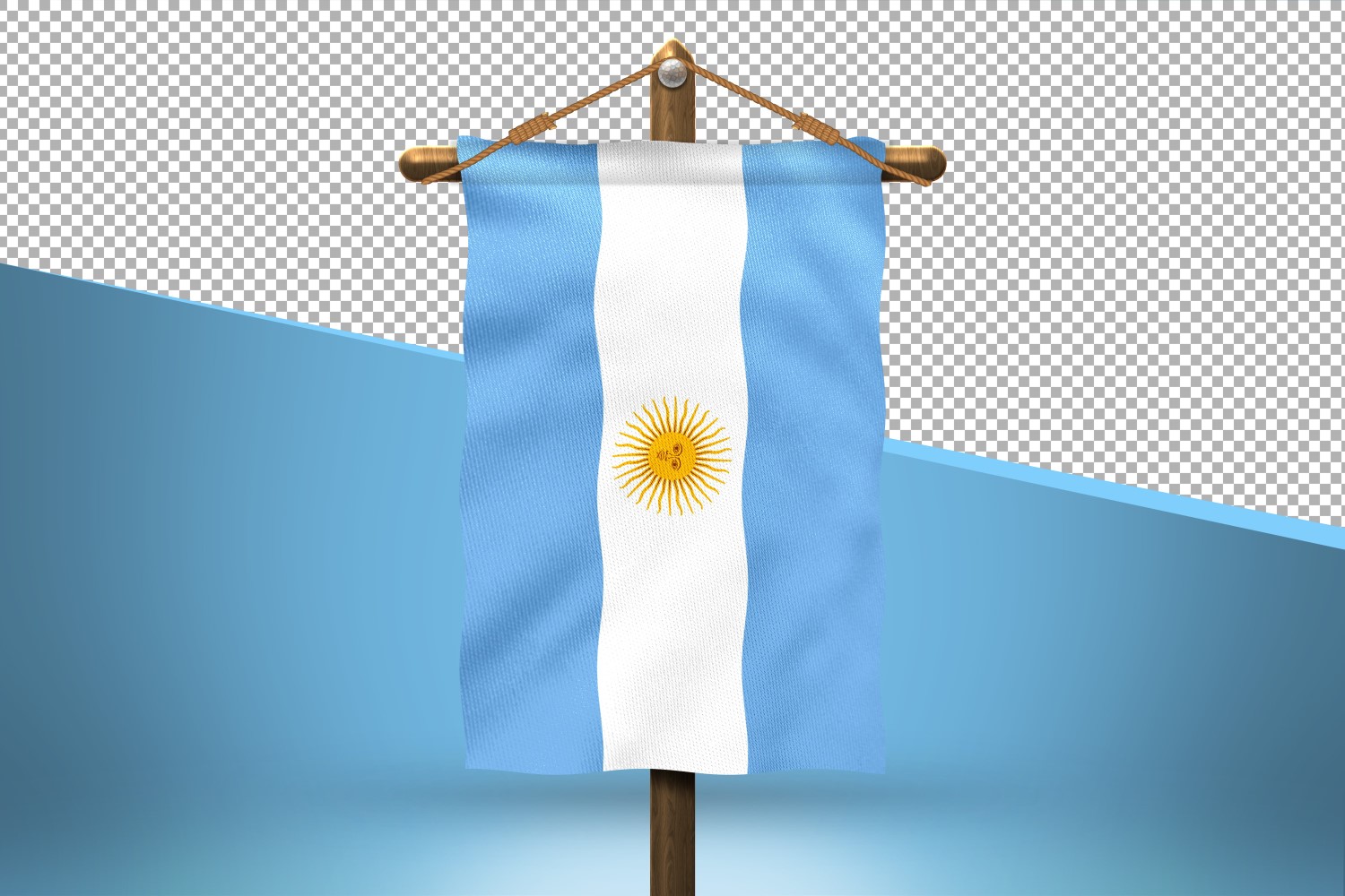 Argentina Hang Flag Design Background