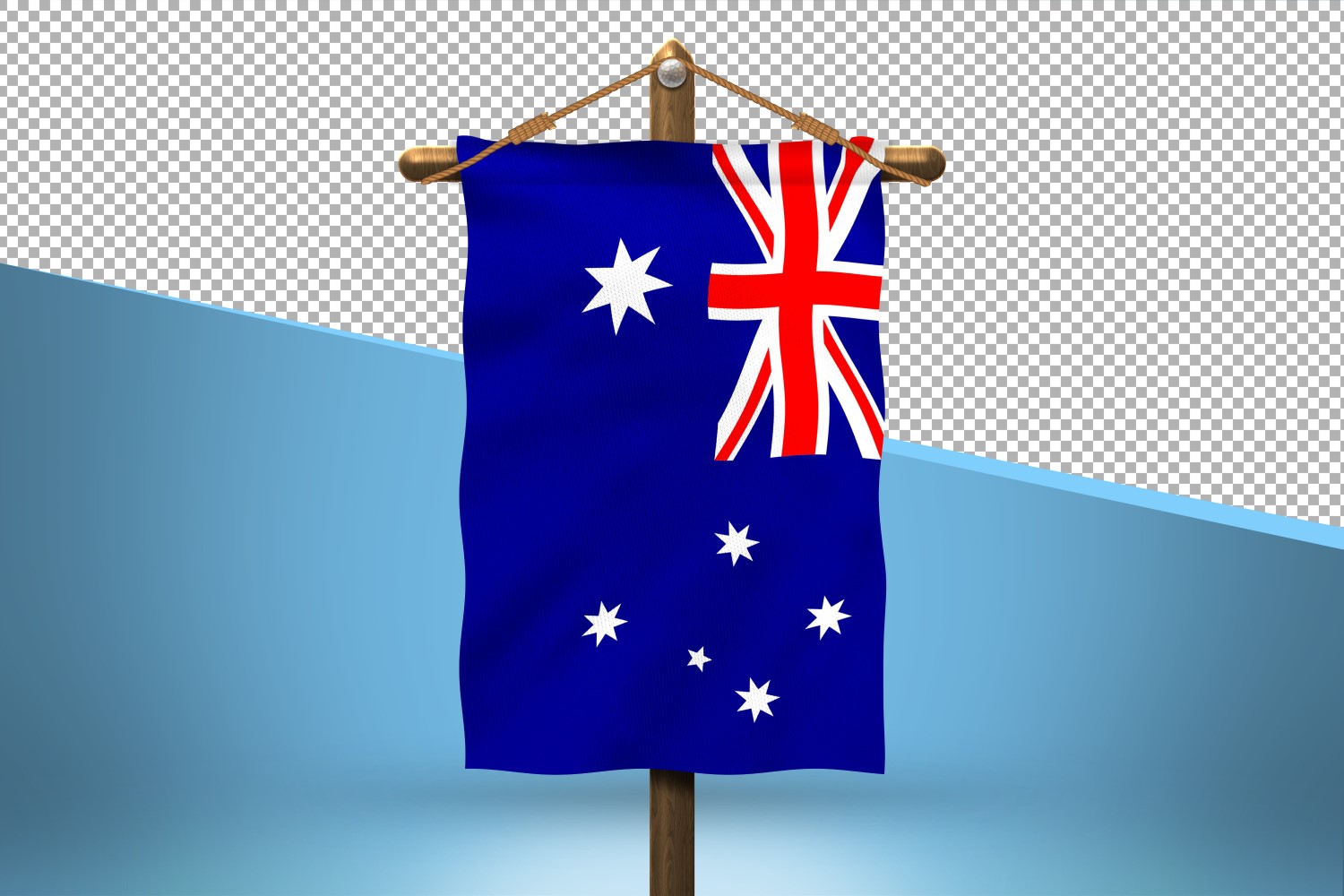 Australia Hang Flag Design Background