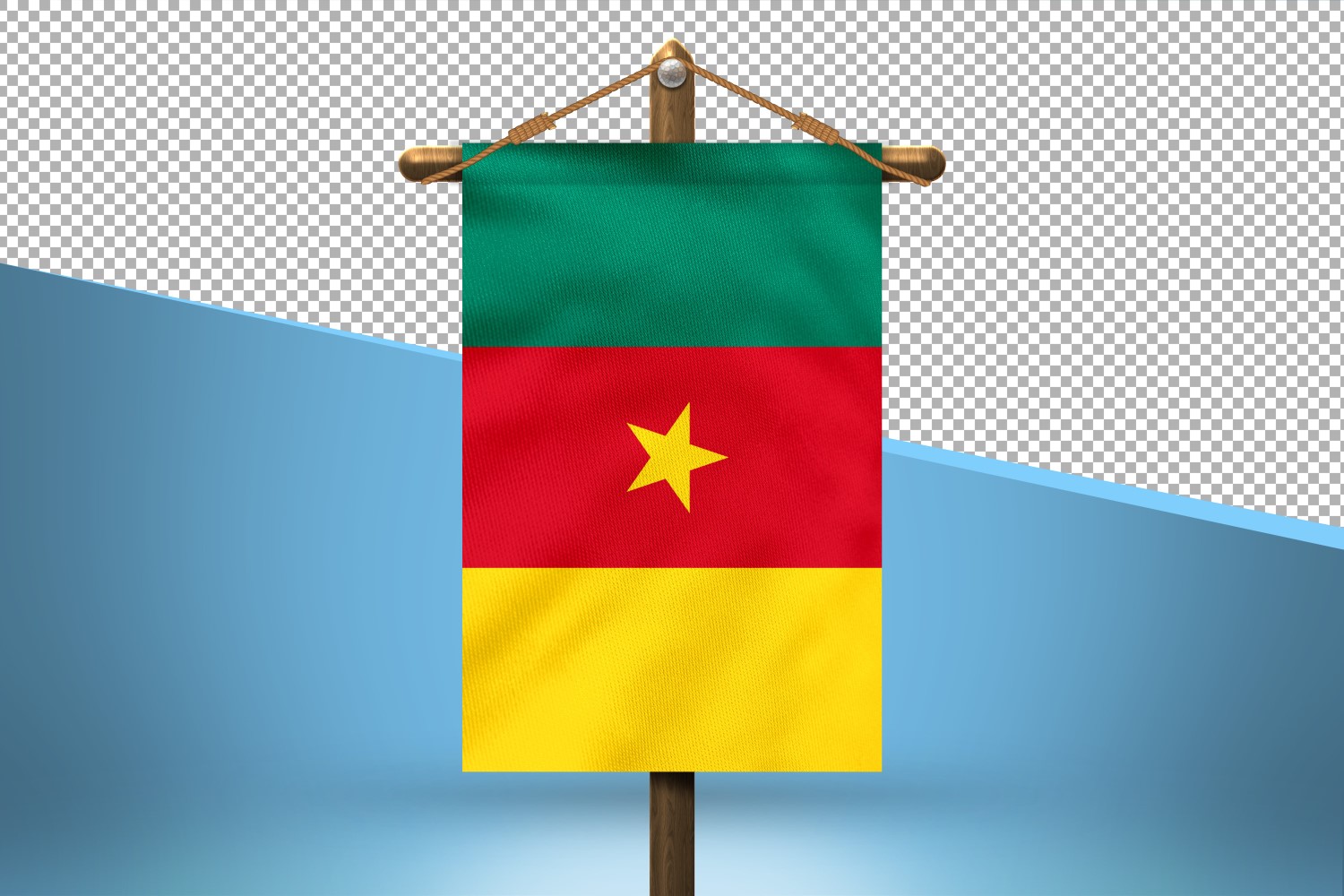 Cameroon Hang Flag Design Background