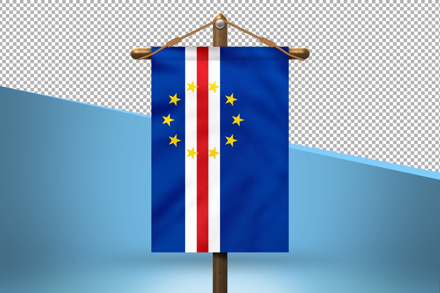 Cabo Verde Hang Flag Design Background