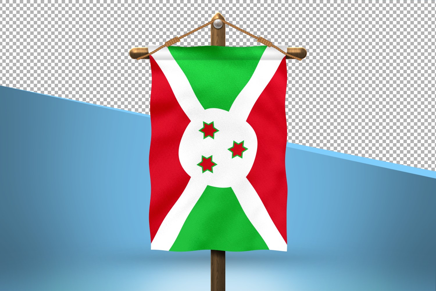 Burundi Hang Flag Design Background