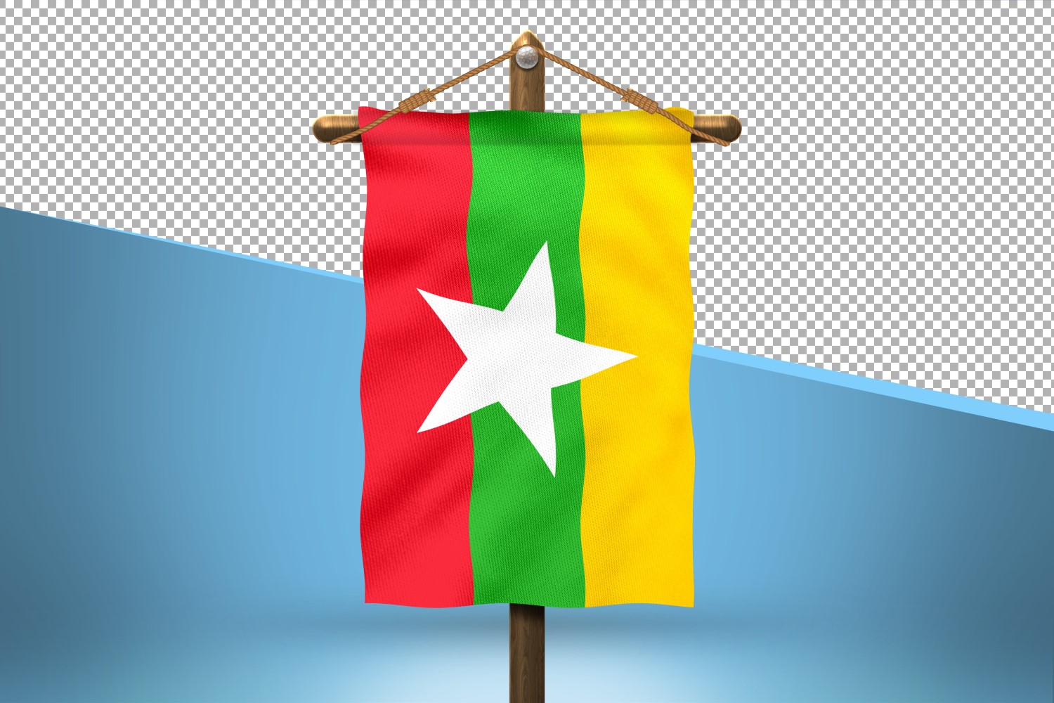 Burma Hang Flag Design Background