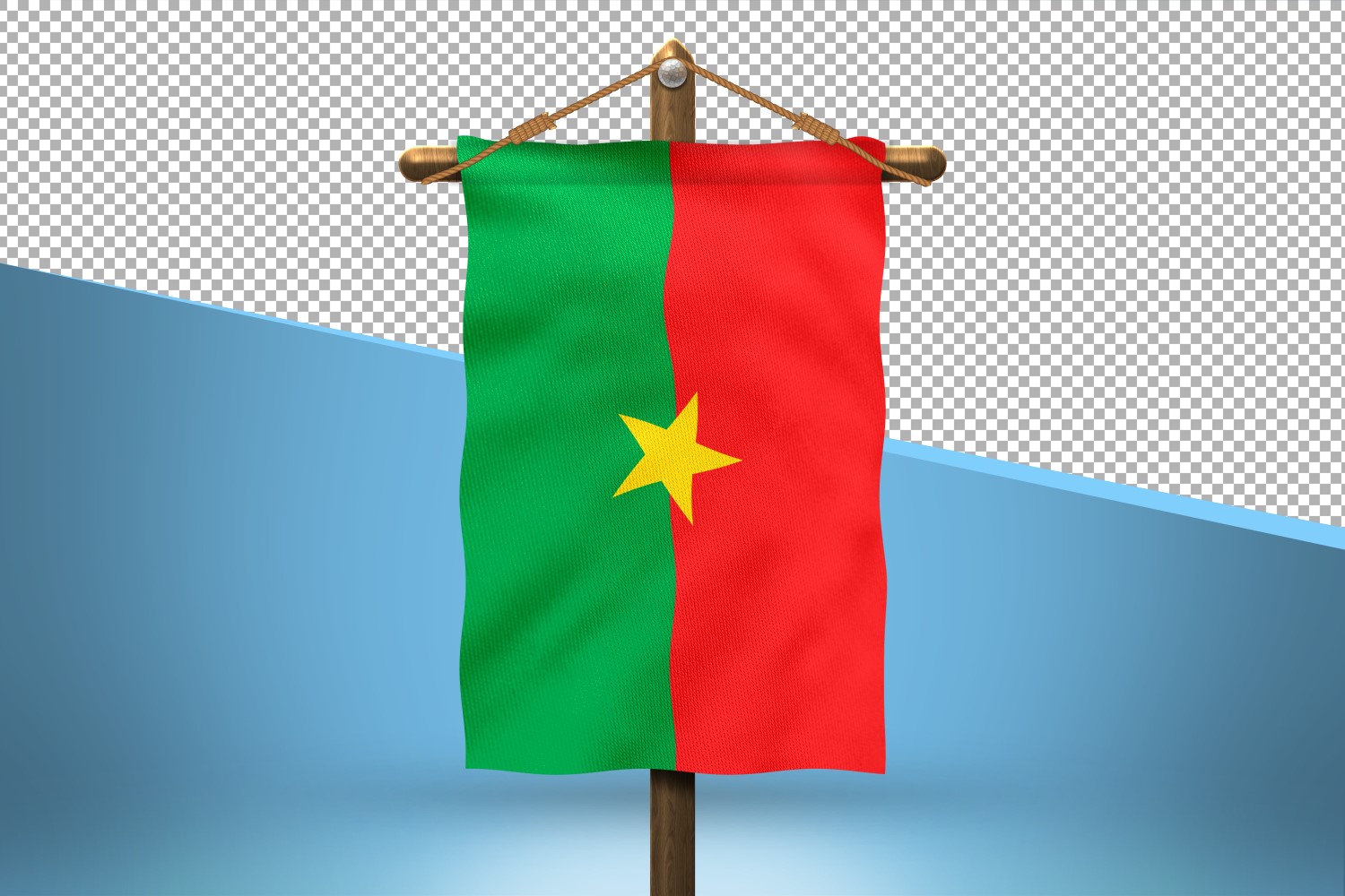 Burkina Faso Hang Flag Design Background