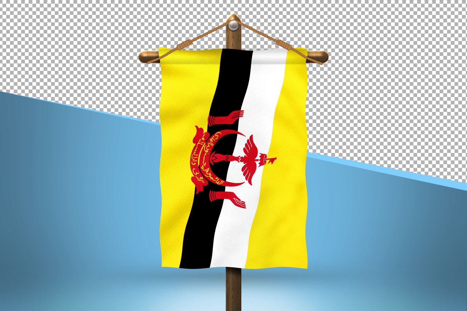 Brunei Hang Flag Design Background