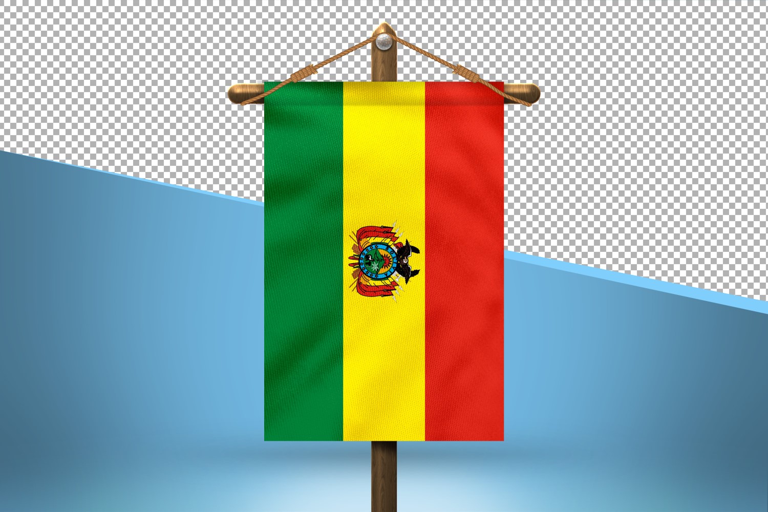 Bolivia Hang Flag Design Background