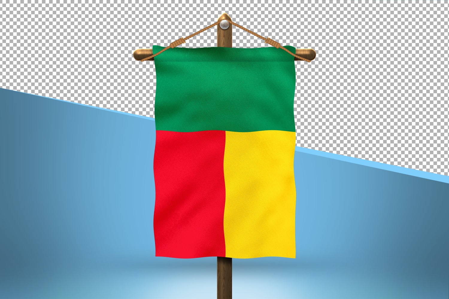 Benin Hang Flag Design Background