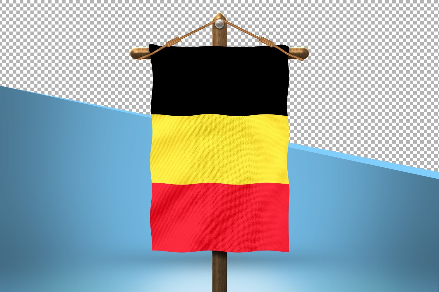 Belgium Hang Flag Design Background