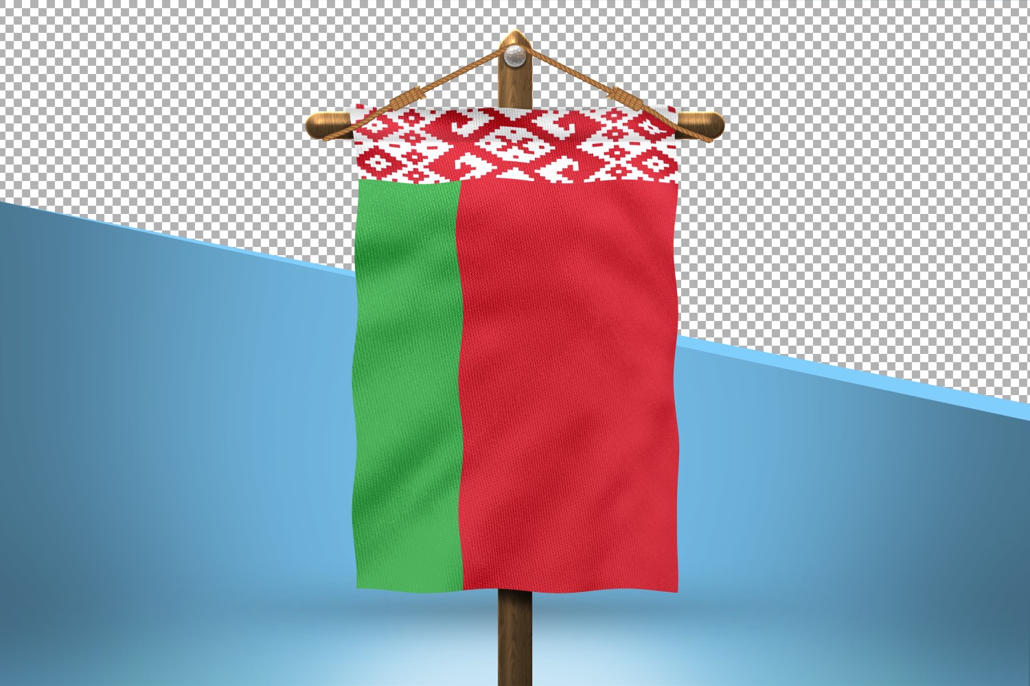 Belarus Hang Flag Design Background