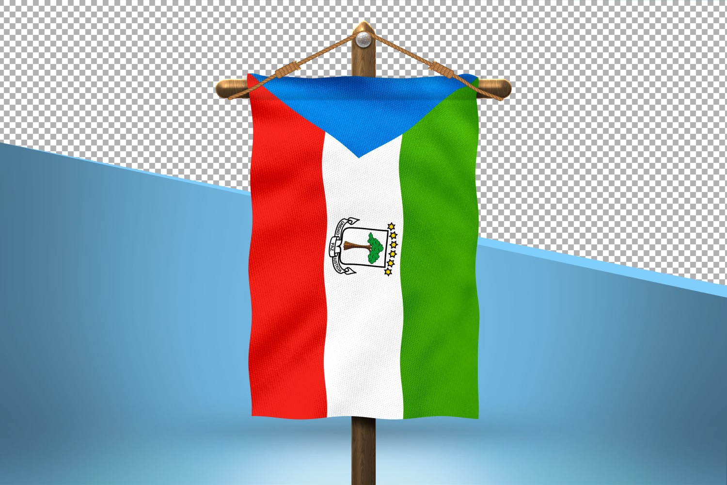 Equatorial Guinea Hang Flag Design Background