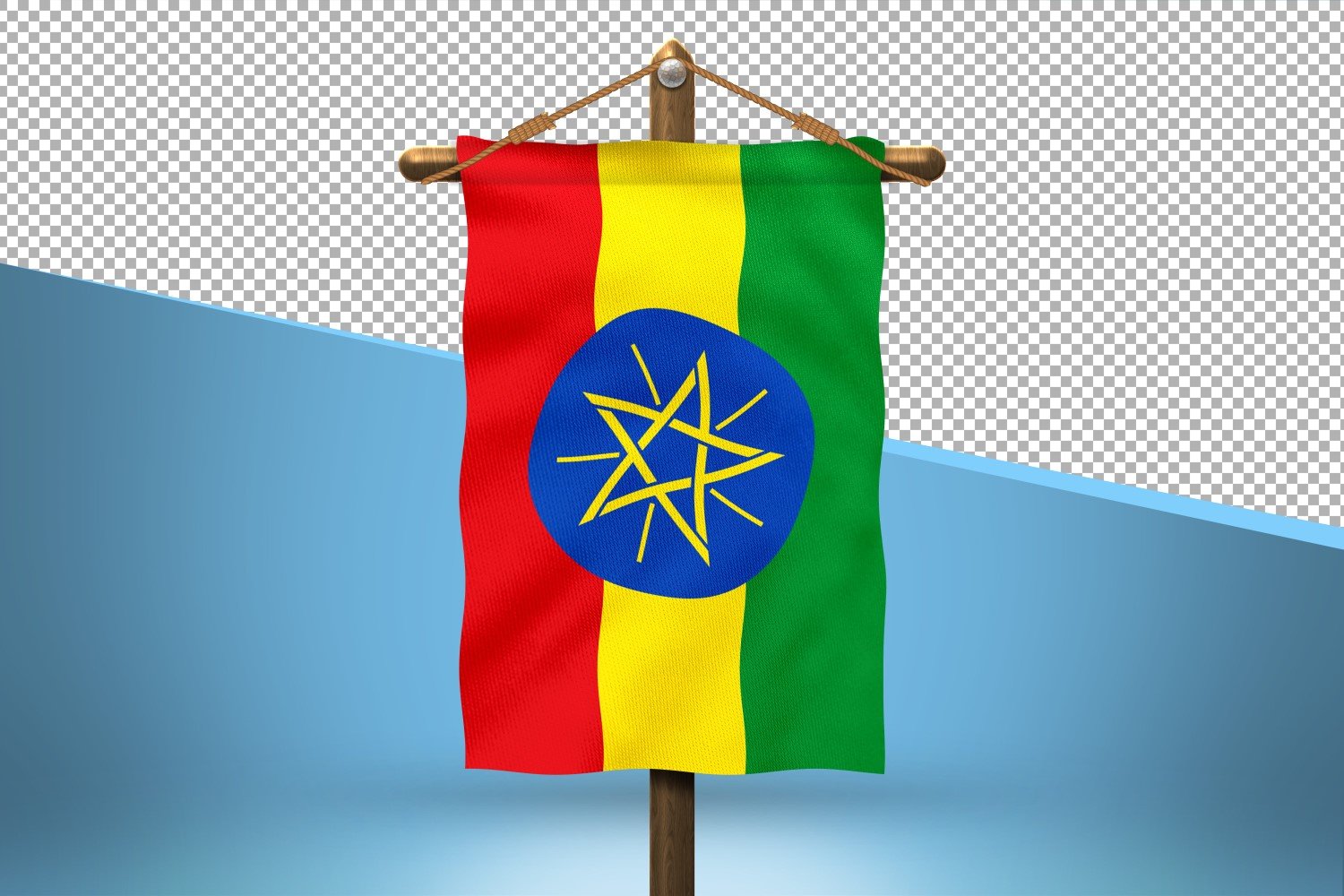 Ethiopia Hang Flag Design Background