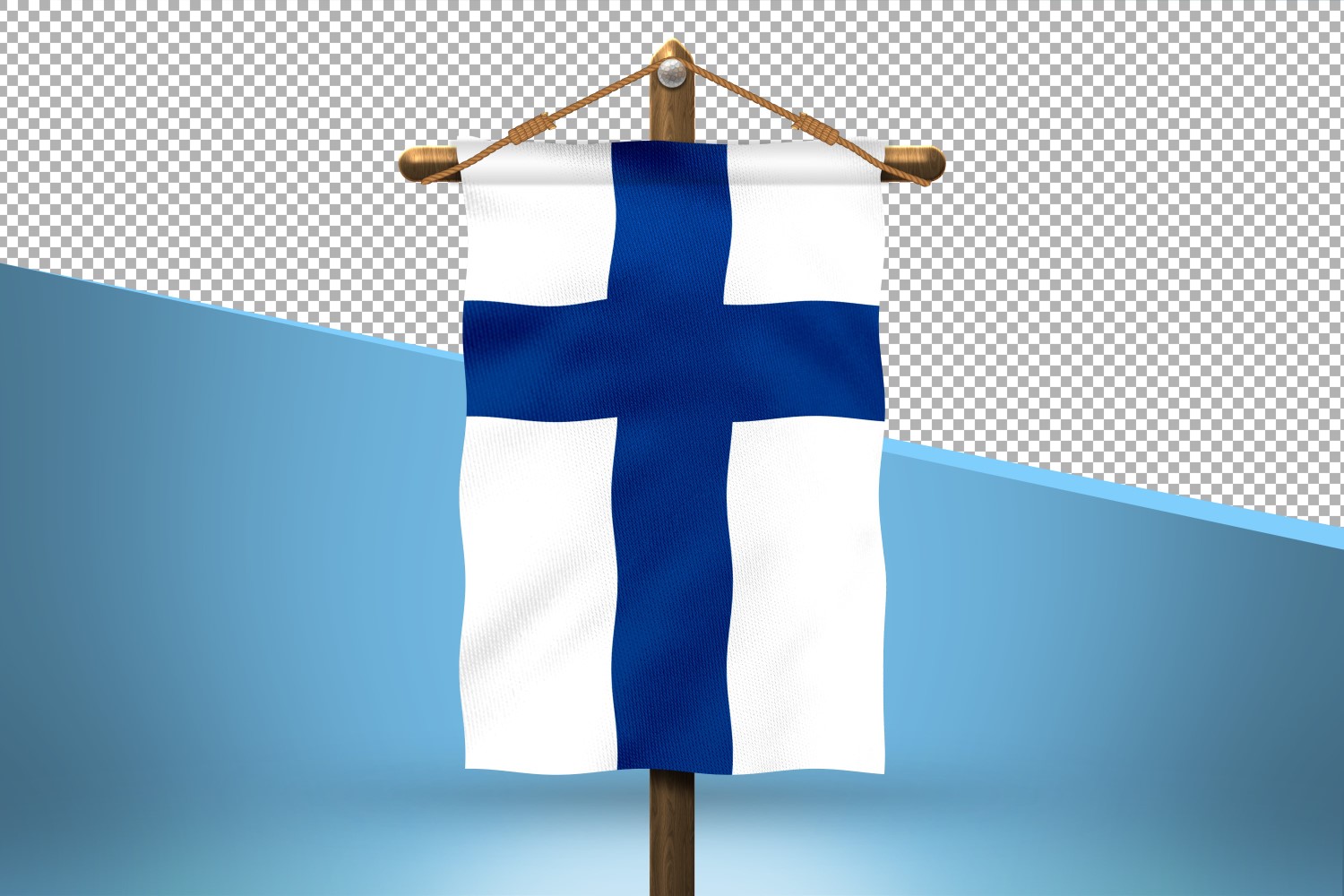 Finland Hang Flag Design Background