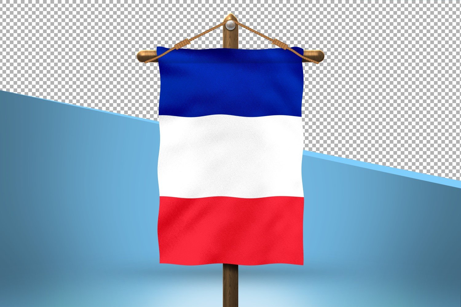 France Hang Flag Design Background