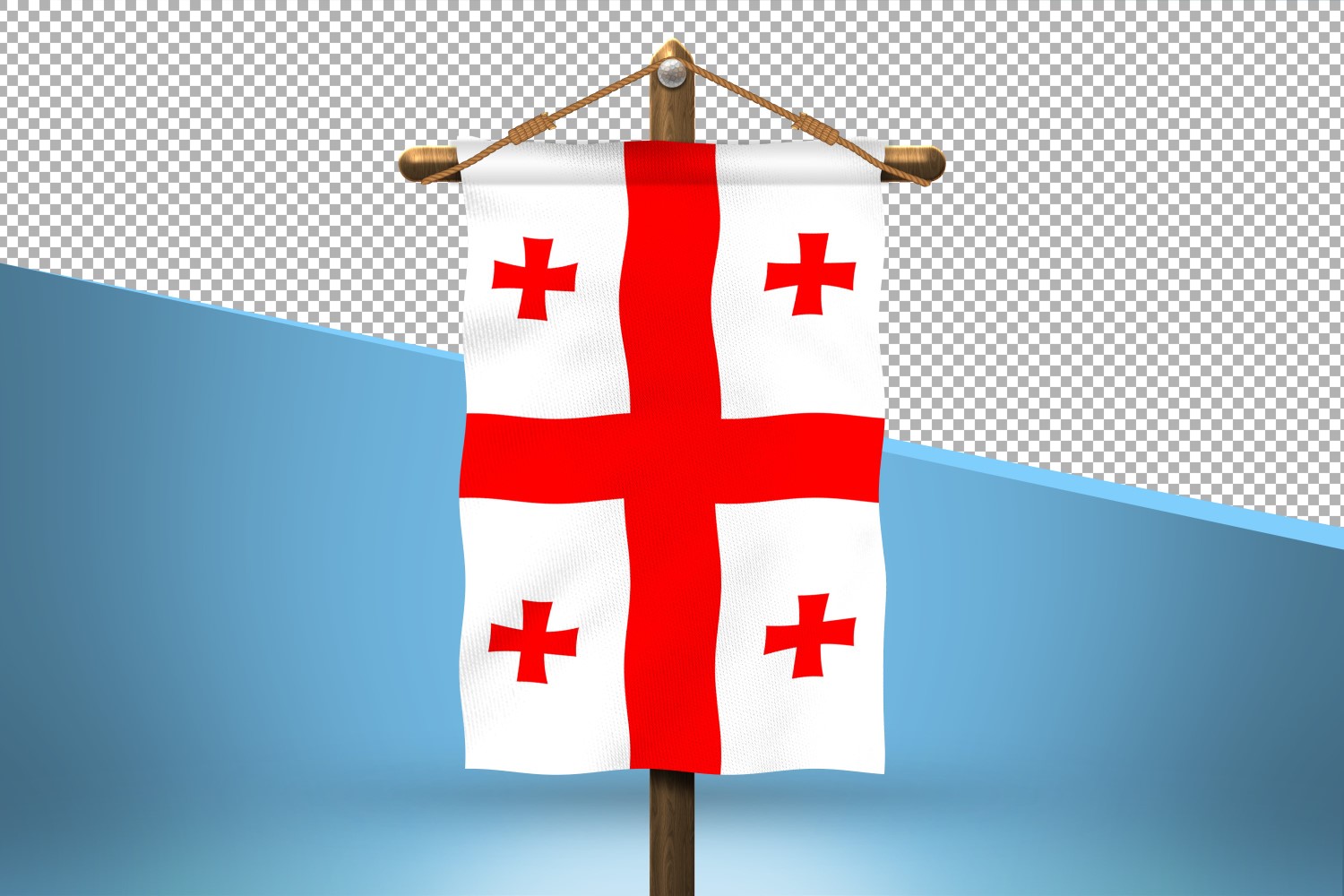 Georgia Hang Flag Design Background