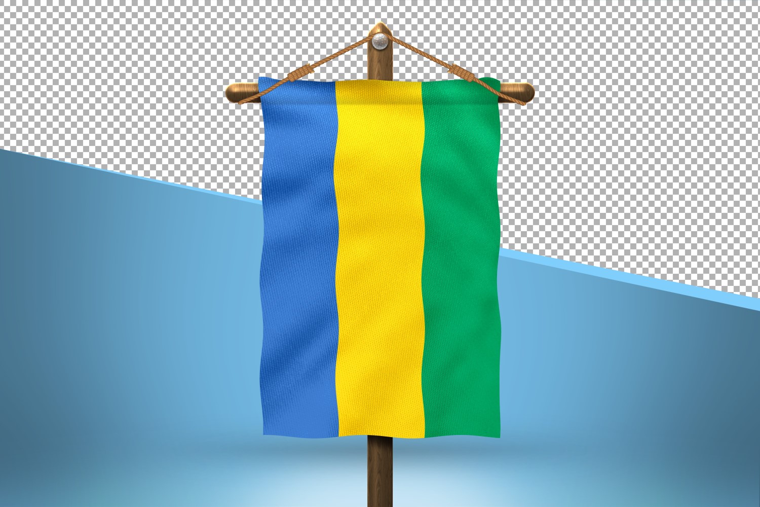 Gabon Hang Flag Design Background