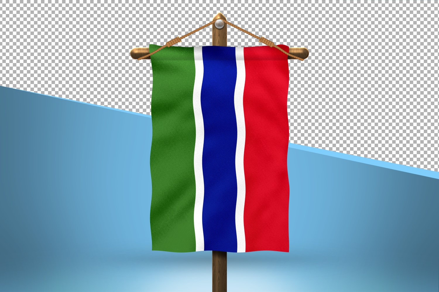 The Gambia Hang Flag Design Background