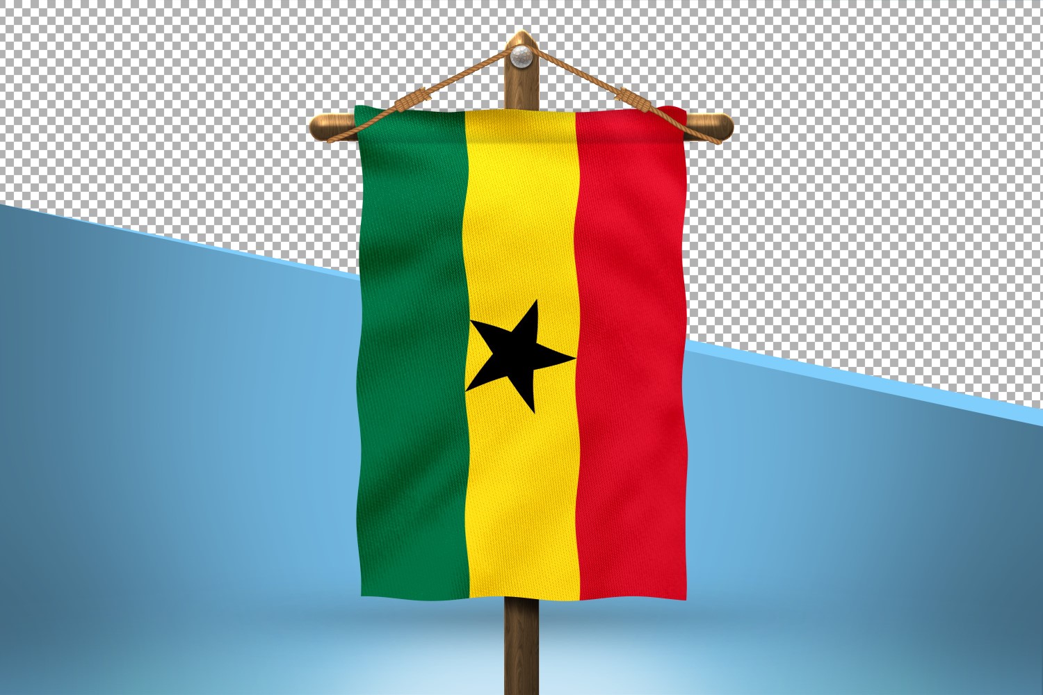 Ghana Hang Flag Design Background