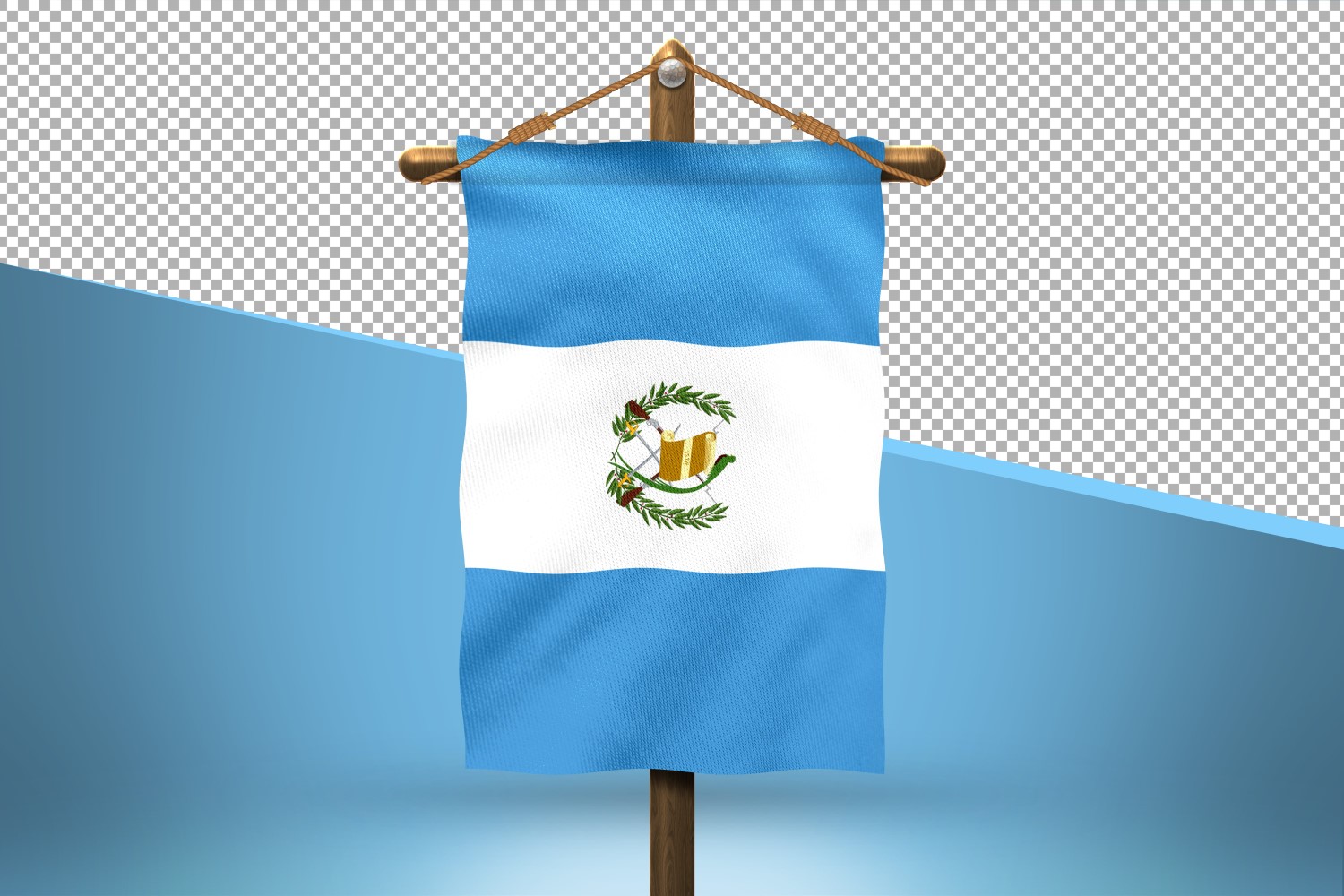 Guatemala Hang Flag Design Background