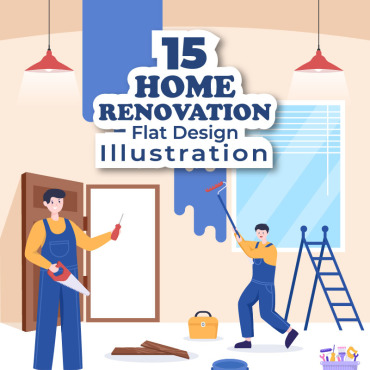 House Renovation Illustrations Templates 234632