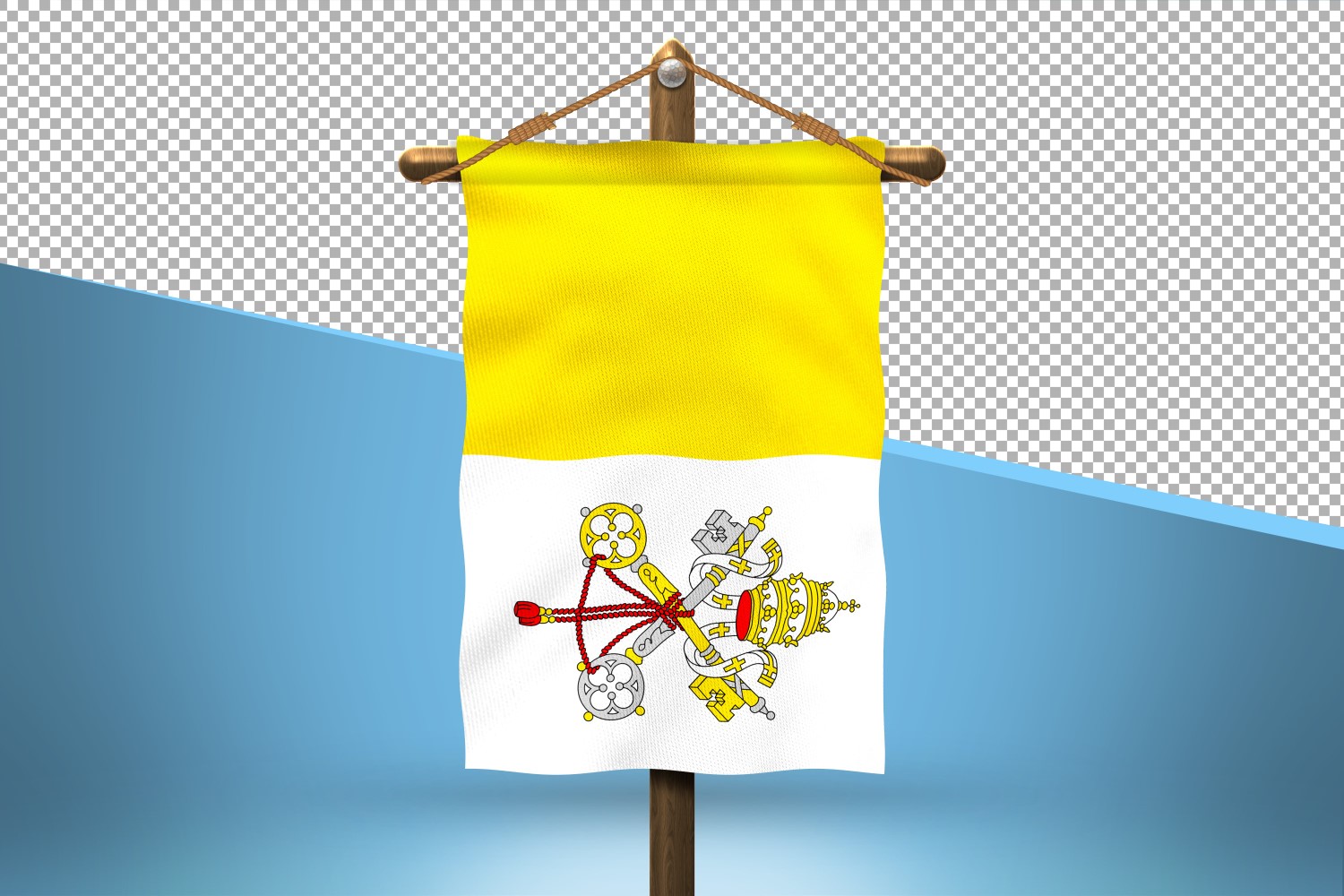 Holy See Hang Flag Design Background