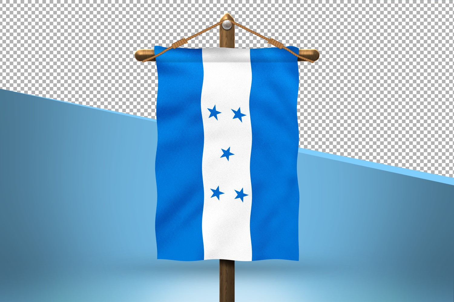 Honduras Hang Flag Design Background